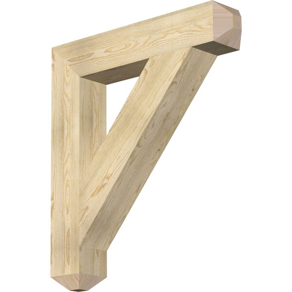 Ekena Millwork Traditional Craftsman Rough Sawn Bracket, Douglas Fir, 6"W x 34"D x 38"H BKT06X34X38TRA04RDF - main